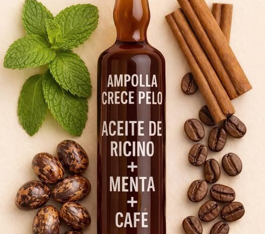 Ampolla Casera para Estimular el Crecimiento del Cabello