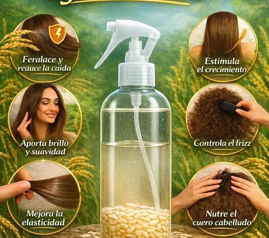 Agua de Arroz para el Cuidado del Cabello el Secreto Natural para Crecer y Brillar