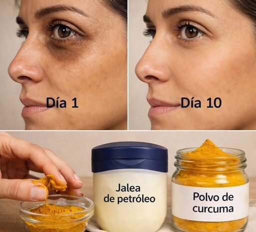 Aclarar Ojeras con Jalea de Petróleo y Cúrcuma en Casa