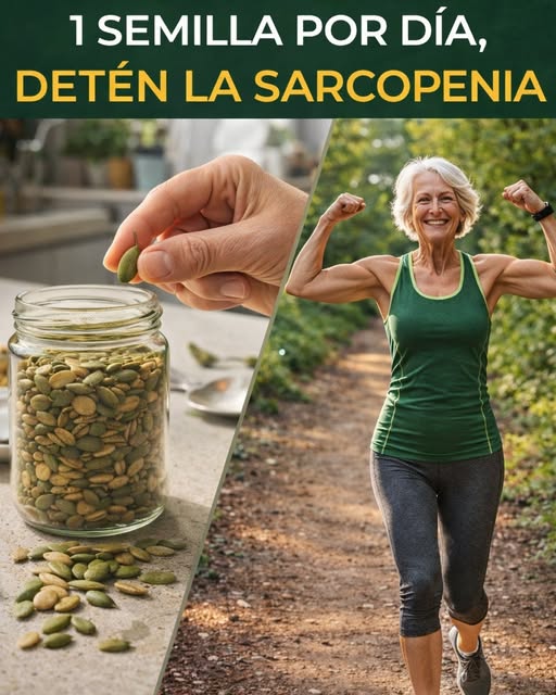 1 SEMILLA POR DÍA DETÉN LA SARCOPENIA