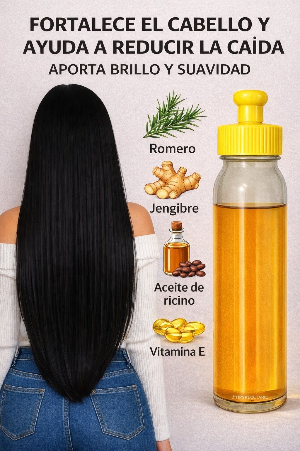 Aceite Natural Fortalecedor para el Cabello