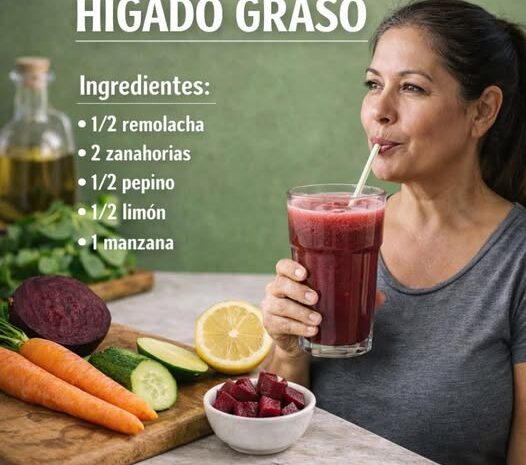 Jugo Natural para Mejorar la Salud del Hígado Graso