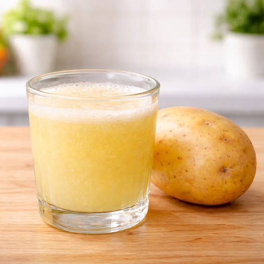 Jugo de cáscara de papa