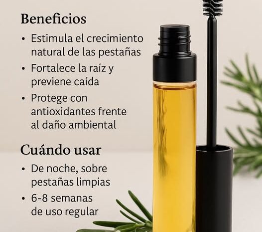 Serum Casero para Pestañas Crecimiento y Fortalecimiento