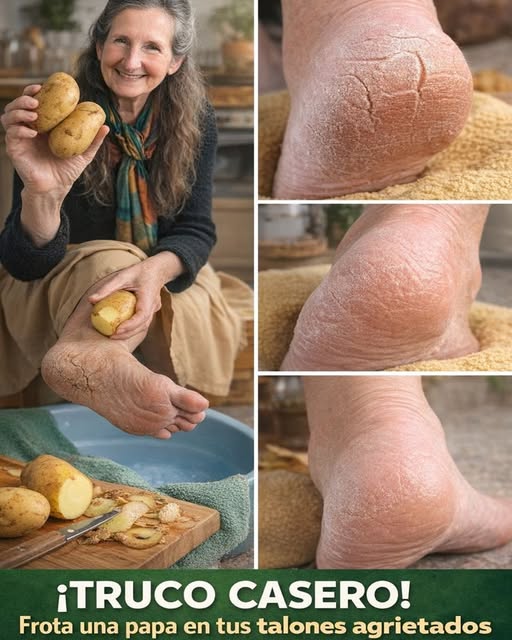 Remedio casero con papas para talones agrietados