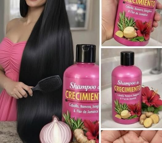 Shampoo de Crecimiento Natural Para un Cabello Saludable y Fuerte