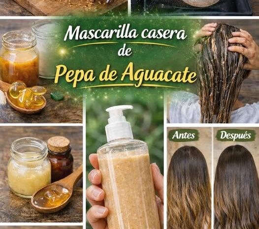 Mascarilla Casera de Pepa de Aguacate Para Fortalecer y Brillar tu Cabello