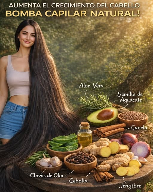 Ingredientes para el crecimiento del cabello