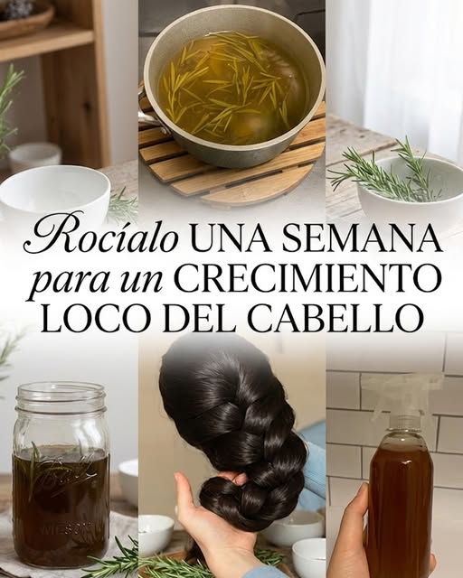 Preparación de romero para el cabello