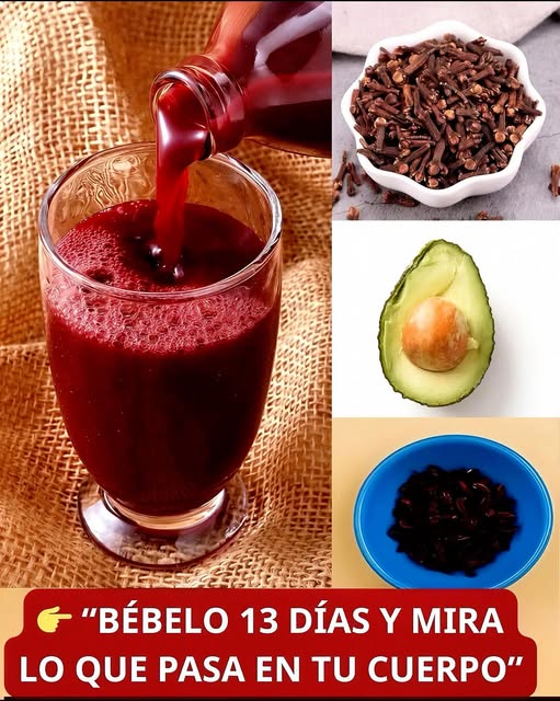 Bebida natural de aguacate y clavos de olor