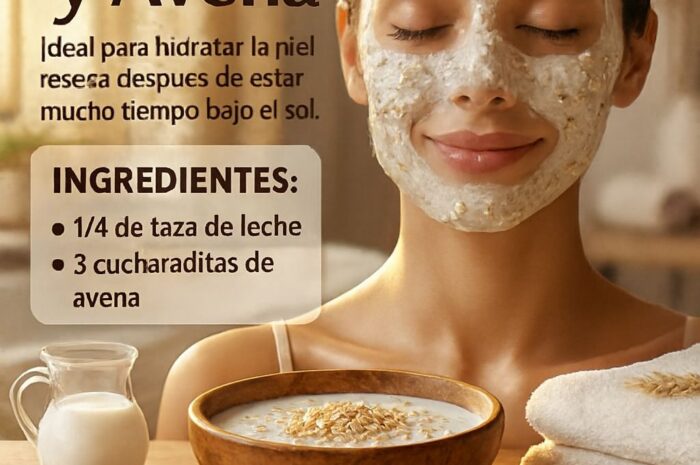 Mascarilla Casera de Leche y Avena para Revitalizar tu Piel Después del Sol
