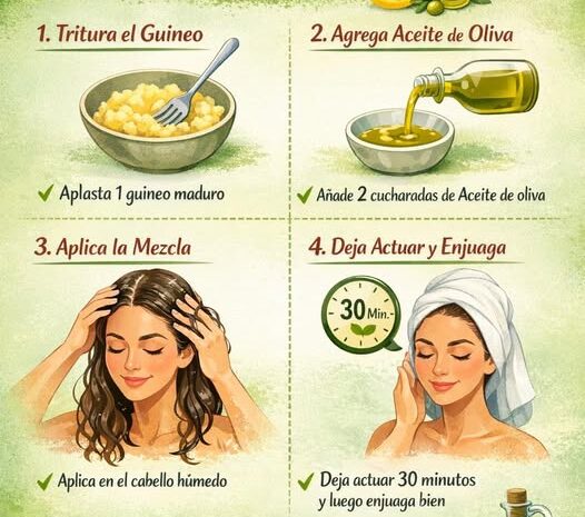 Hidrata tu cabello de forma natural con guineo y aceite de oliva