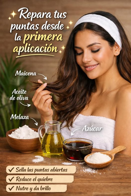 Mujer aplicando tratamiento en el cabello