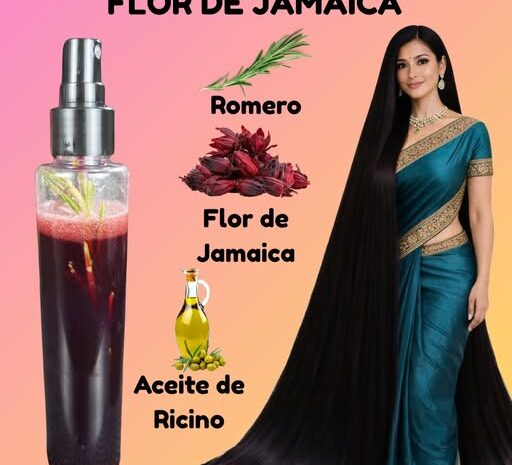 Tónico Natural Fortalecedor y Oscurecedor con Flor de Jamaica Romero y Aceite de Ricino