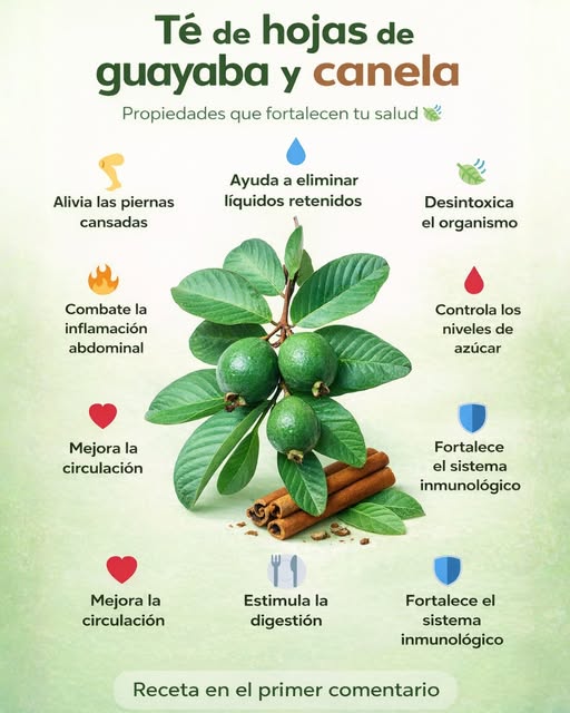 Hojas de guayaba y canela