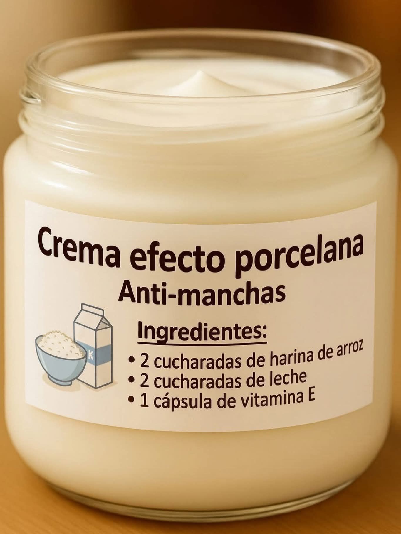 Crema efecto porcelana Anti-manchas