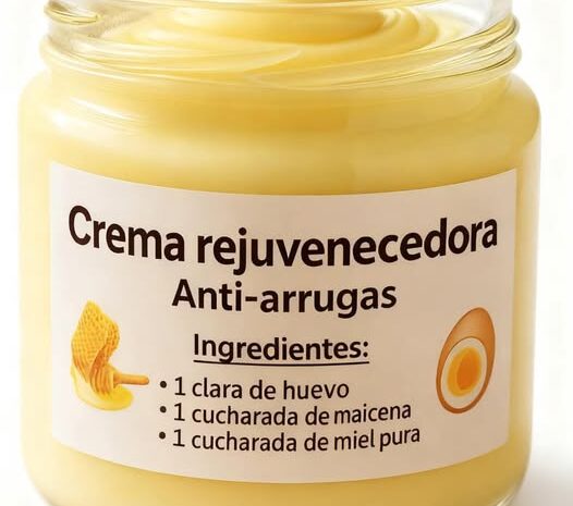 Mascarilla rejuvenecedora antiarrugas casera