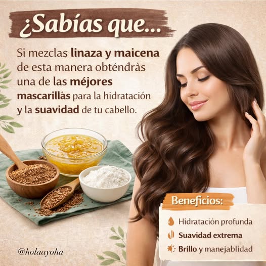 Mascarilla de linaza y maíz
