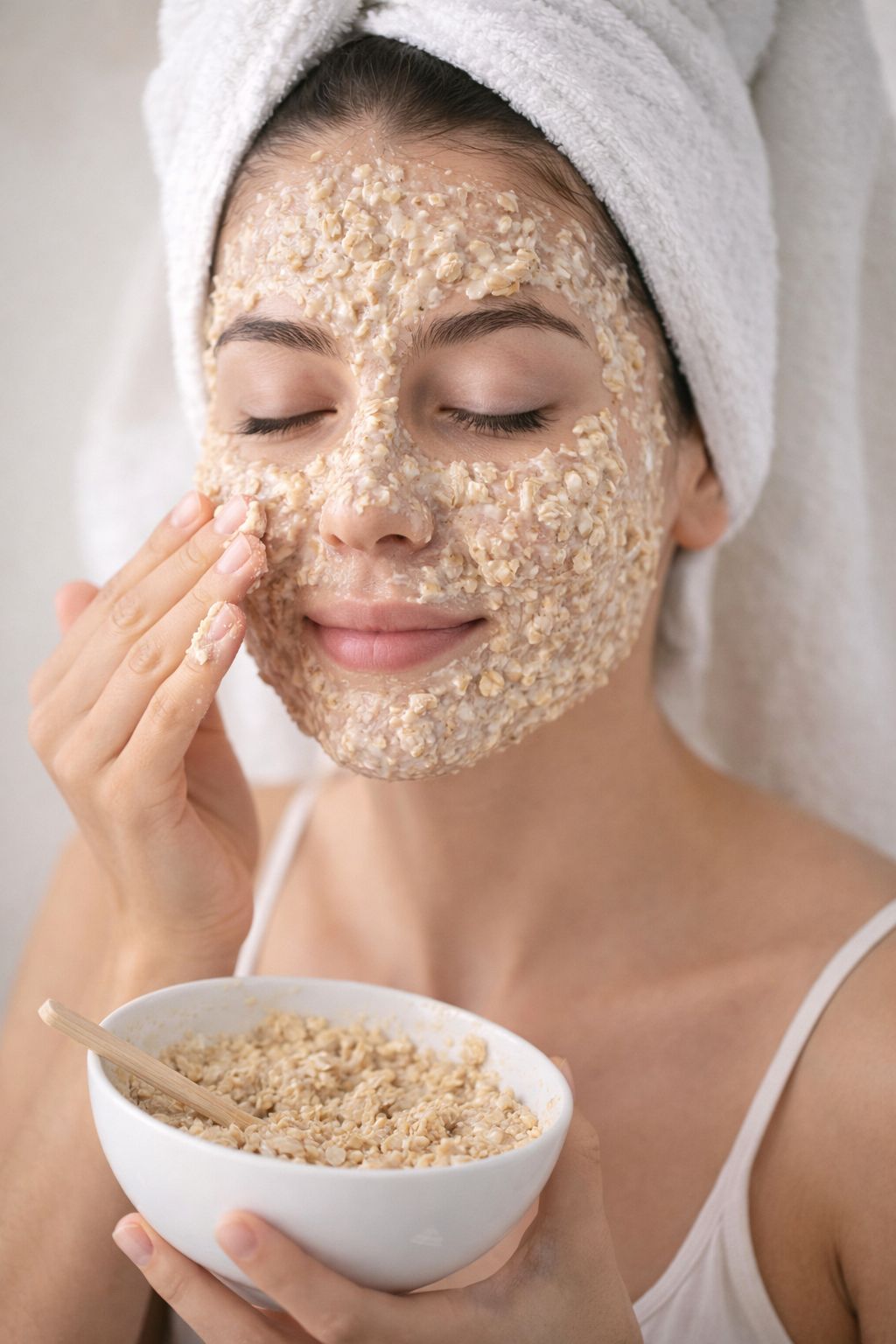 Mascarilla facial de avena