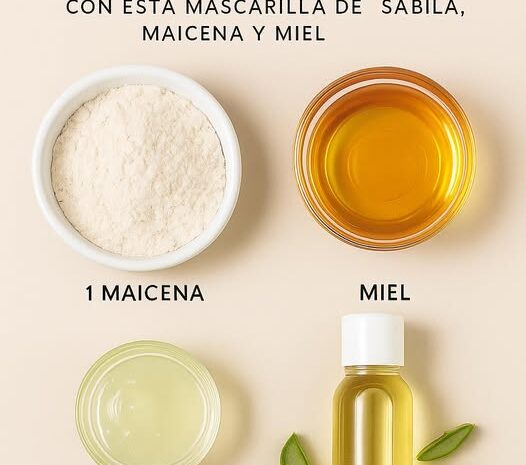 Mascarilla de Sábila Maicena y Miel para Decir Adiós a las Arrugas