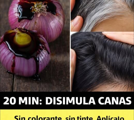 Disimula tus Canas: Remedio Casero de Cebolla en 20 Minutos