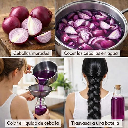 Proceso para hacer aceite de cebolla