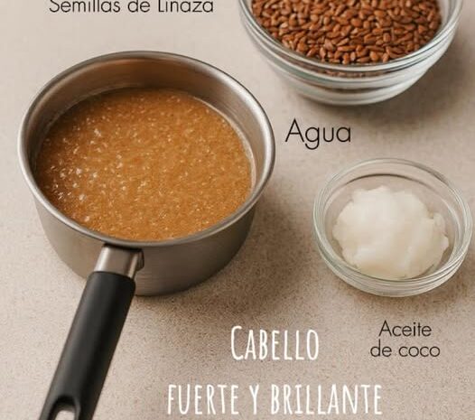 Receta Casera para Cabello Brillante y Fuerte con Linaza