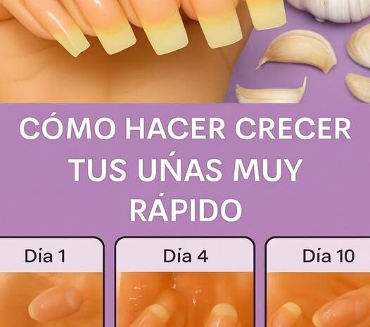 Tratamiento Nocturno con Ajo para Uñas Fuertes y Largas