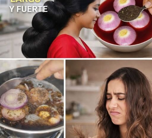 Cebolla y Té Negro Para un Cabello Largo y Saludable de Forma Natural