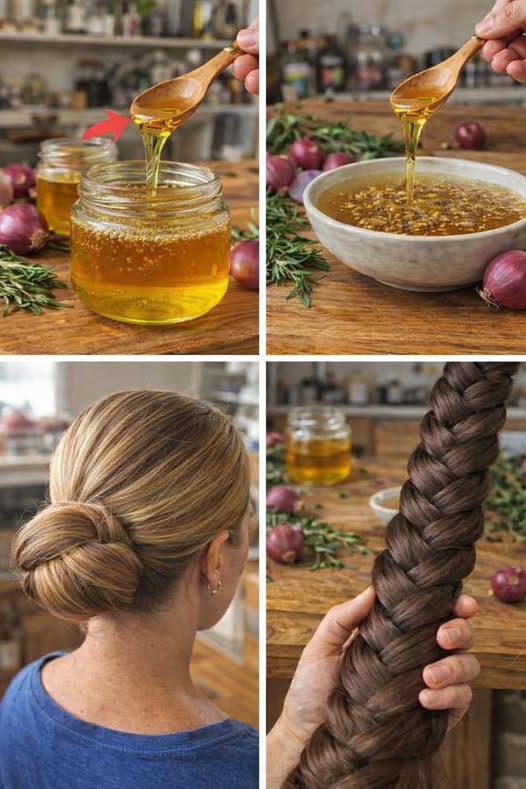Aceite de cebolla para el cabello