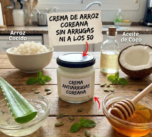 Receta Natural Crema de Arroz Coreana para el Cuidado Facial