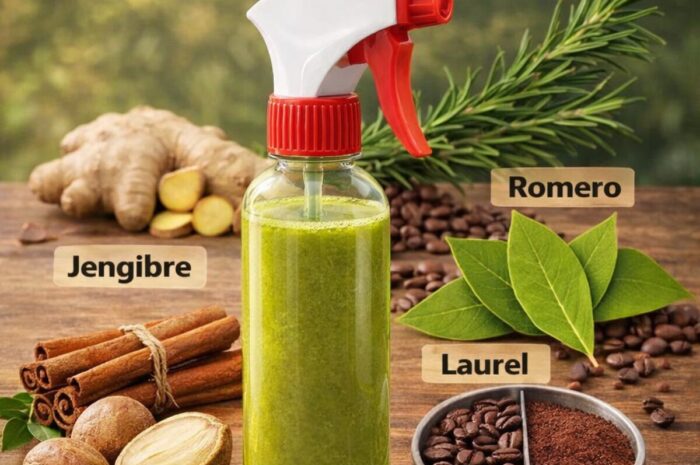 Tónico Capilar Casero Romero Jengibre y Café Para Combatir la Caída del Cabello