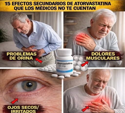 Efectos secundarios ocultos de la atorvastatina que tu médico no te cuenta