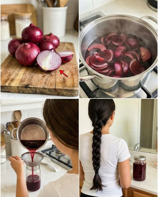 Preparación de jugo de cebolla