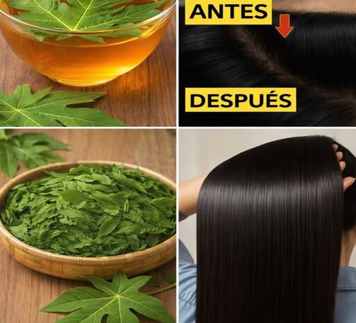 Transforma Tu Cabello Blanco en Negro Naturalmente y Estimula su Crecimiento con Hojas de Papaya