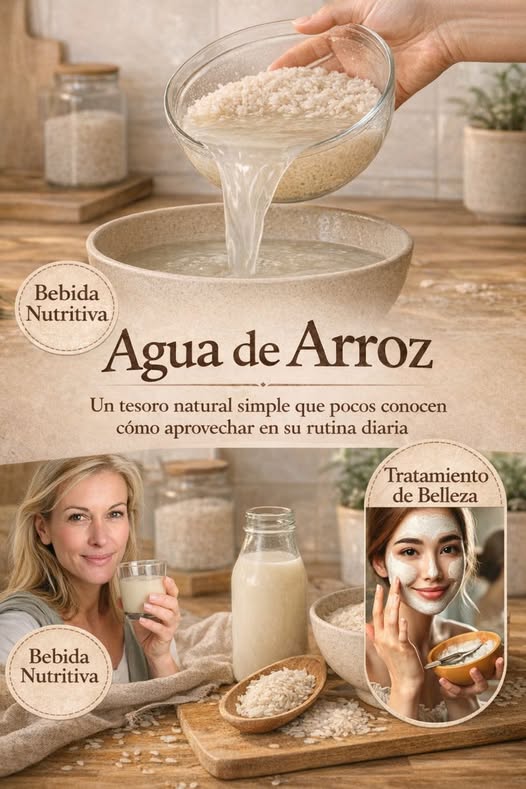 Beneficios del agua de arroz