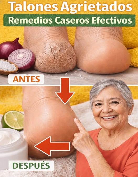 Talones Secos y Agrietados Antes y Después del Tratamiento