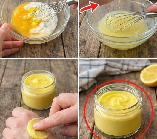 Crema Casera de Yogur y Limón para una Piel Radiante y Sin Arrugas