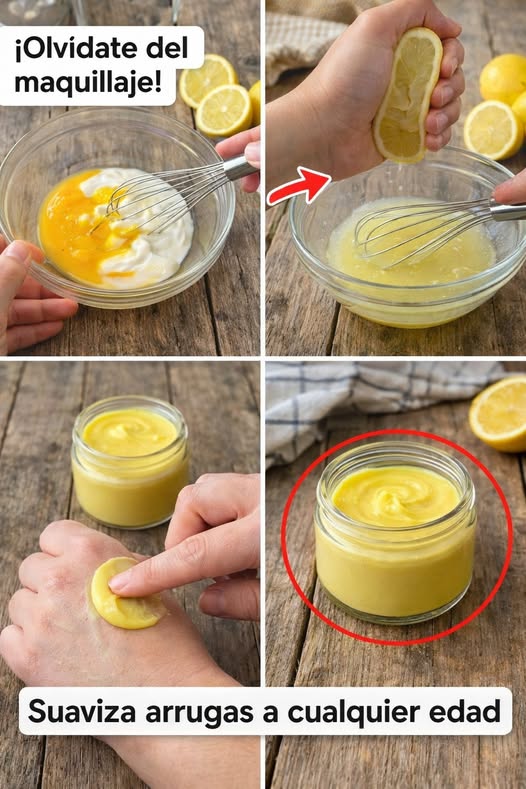 Crema Casera de Yogur y Limón