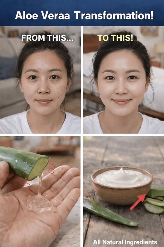 Transformación de la piel usando aloe vera