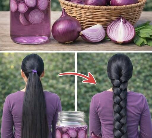Beneficios del Agua de Cebolla Morada para el Crecimiento del Cabello