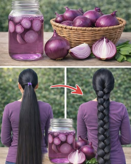 Agua de cebolla morada