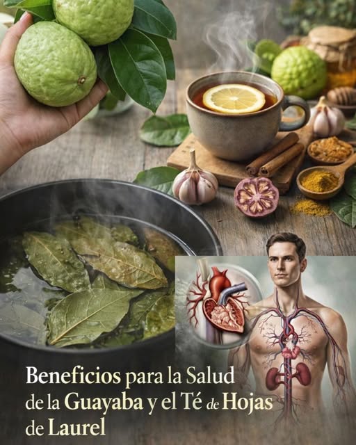 Ingredientes del Té de Ajo Cúrcuma y Hojas de Guayaba