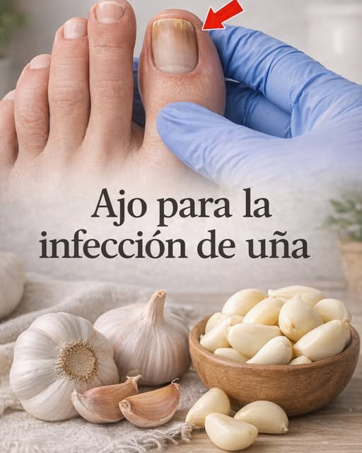 Ajo para la infección de uña