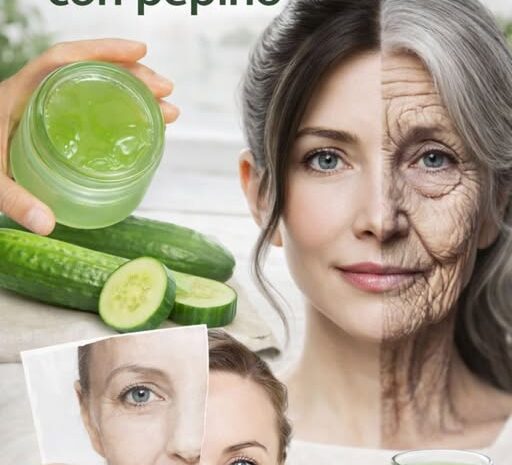 Mascarilla de Gelatina y Pepino para Reafirmar la Piel Flácida