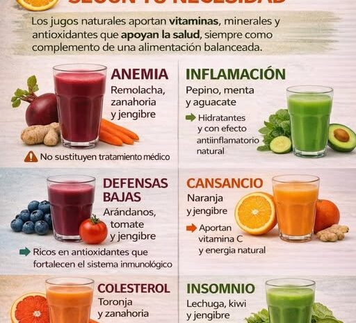 Jugos Naturales para Mejorar tu Salud de Forma Efectiva