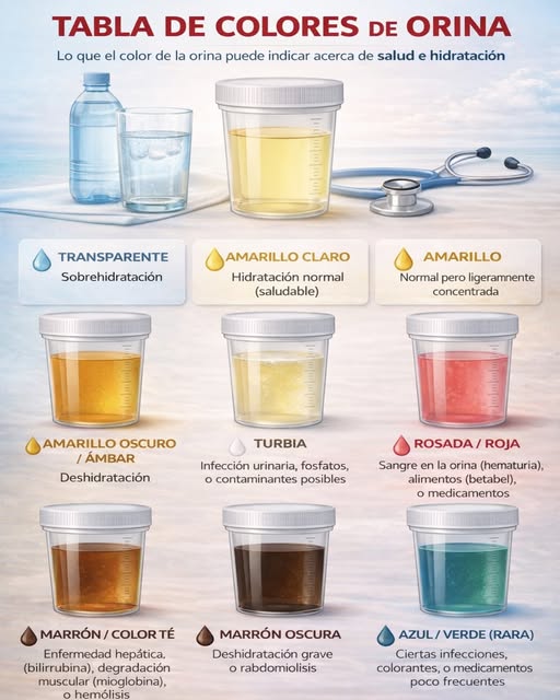 Tabla de colores de orina