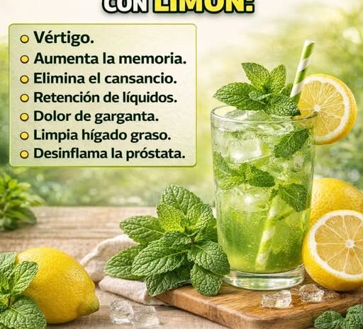 Beneficios del Jugo de Hierbabuena con Limón para la Salud y la Hidratación