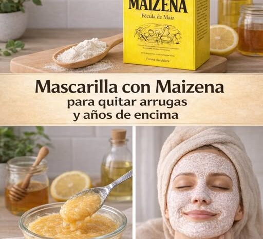 Mascarilla Facial con Maizena Rejuvenece Ilumina y Suaviza la Piel