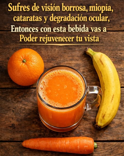 Bebida natural para rejuvenecer la vista